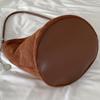 Pure Color Suede Bucket Bag Purse Underarm Bag Vintage Matte Pu Leather Shoulder Bag  Streetwear