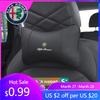 For Alfa Romeo Leather Car Seat Headrest For Alfa Romeo 4C 159 166 Spider Giulia 147 GT Memory Foam Comfort Pillow High-quality 