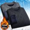 Men's Winter Plus Velvet Thick Knit Sweater - Casual Loose Warm Layer Top