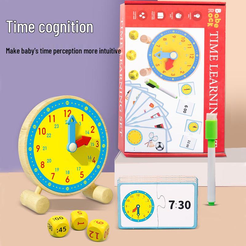 

BabeRock Kids Time Learning Clock for Grades 1-3 Elementary School Education