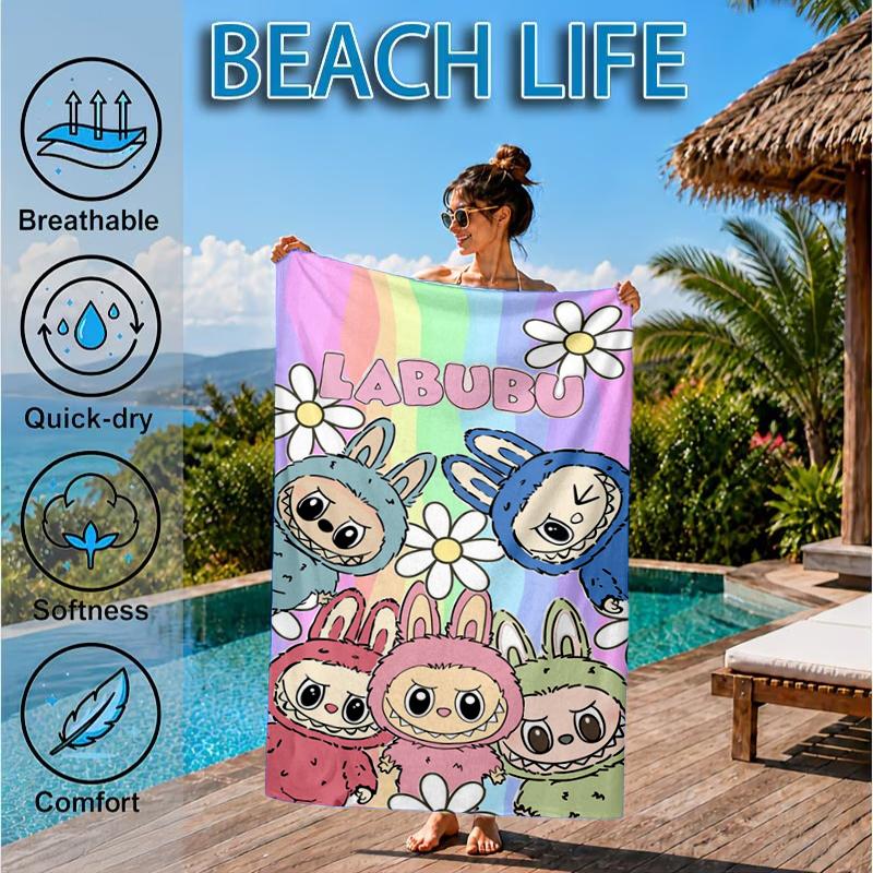 Bunny Costume Adventure Beach Towel, Microfiber Beach Towel, Perfect For Pool, Beach, Travel, Home Decor Beach Party Fan gifts