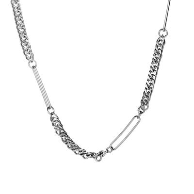 New Men and Women's Same Model 2022 New Tide Necklace Hip -hop Design Sense Niche Accessories Titanium Steel