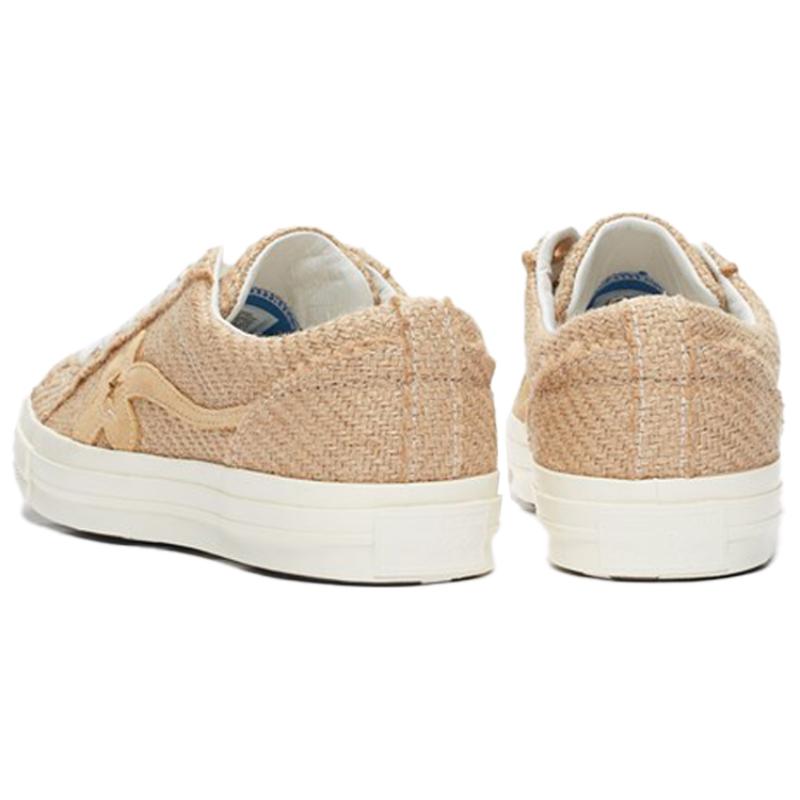 Converse One Star Series X Golf Le Fleur Small Flower Low Top Canvas Shoes Unisex Khaki