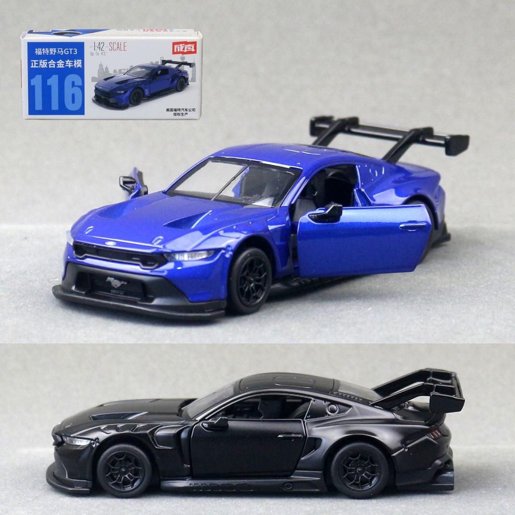 BLFE6 CCA 1:43 Ford Mustang GT3 Alloy Car Model Diecasts & Toy Vehicles Miniature Scale Model Car For Children Collection Gifts