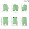 6PCS Cute Luminous Frog Figurines Glow At Dark Frog Decoration Mini Frog Statues  Office Decor