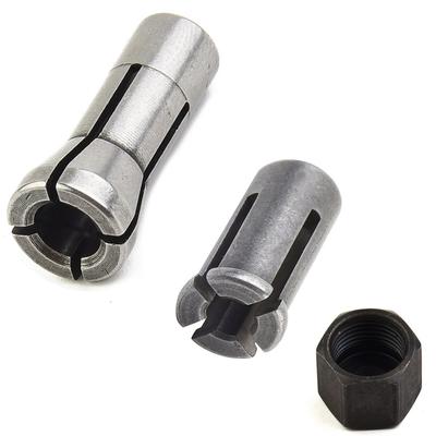 Porca de Tampa do Mandril de Ferro Parte Pinça 6MM 6.35MM 8MM Cone Substituição Para Makita GD0800C GD0810C GD0811 Acessórios Ferramentas Elétricas