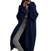 Women Long Cardigan Sweater Coat Open Front Mid-length Knitting Coat with Pockets Fall Winter Outwear