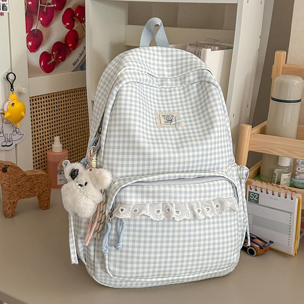 Schoolbag Girl Style Sub High Value Backpack Girl Junior High School Student Korean Ins Wind Light Schoolbag Large Capacity Backpack