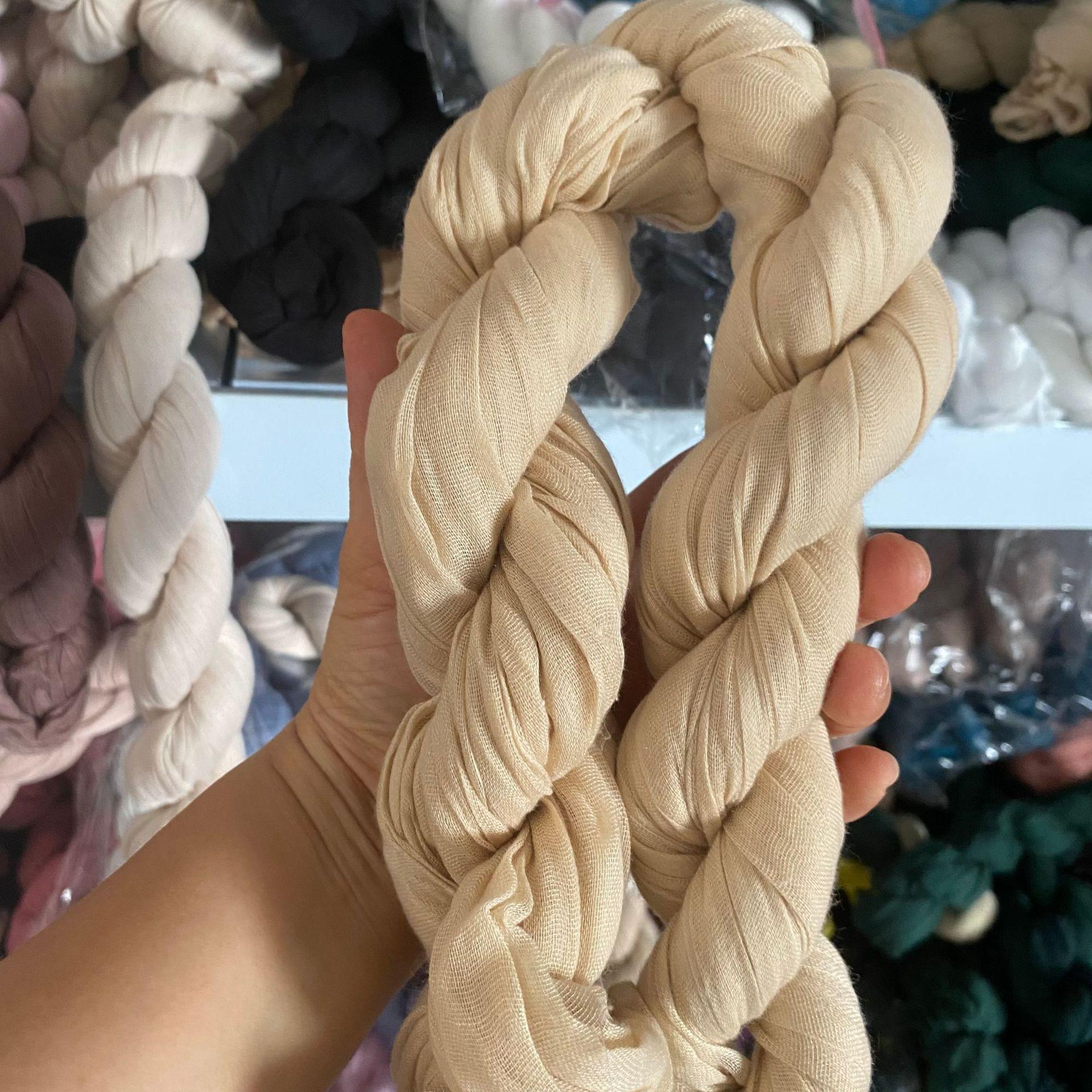 

Зім ята доріжка Марля Напівпрозора скатертина Сирна скатертина Святкова вечірка Весільний наряд у сільському стилі 90x300cm слонова кістка