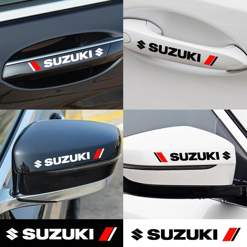 Adesivi Riflettenti per Maniglie Porte Decorazione in Vinile per Suzuki Celerio