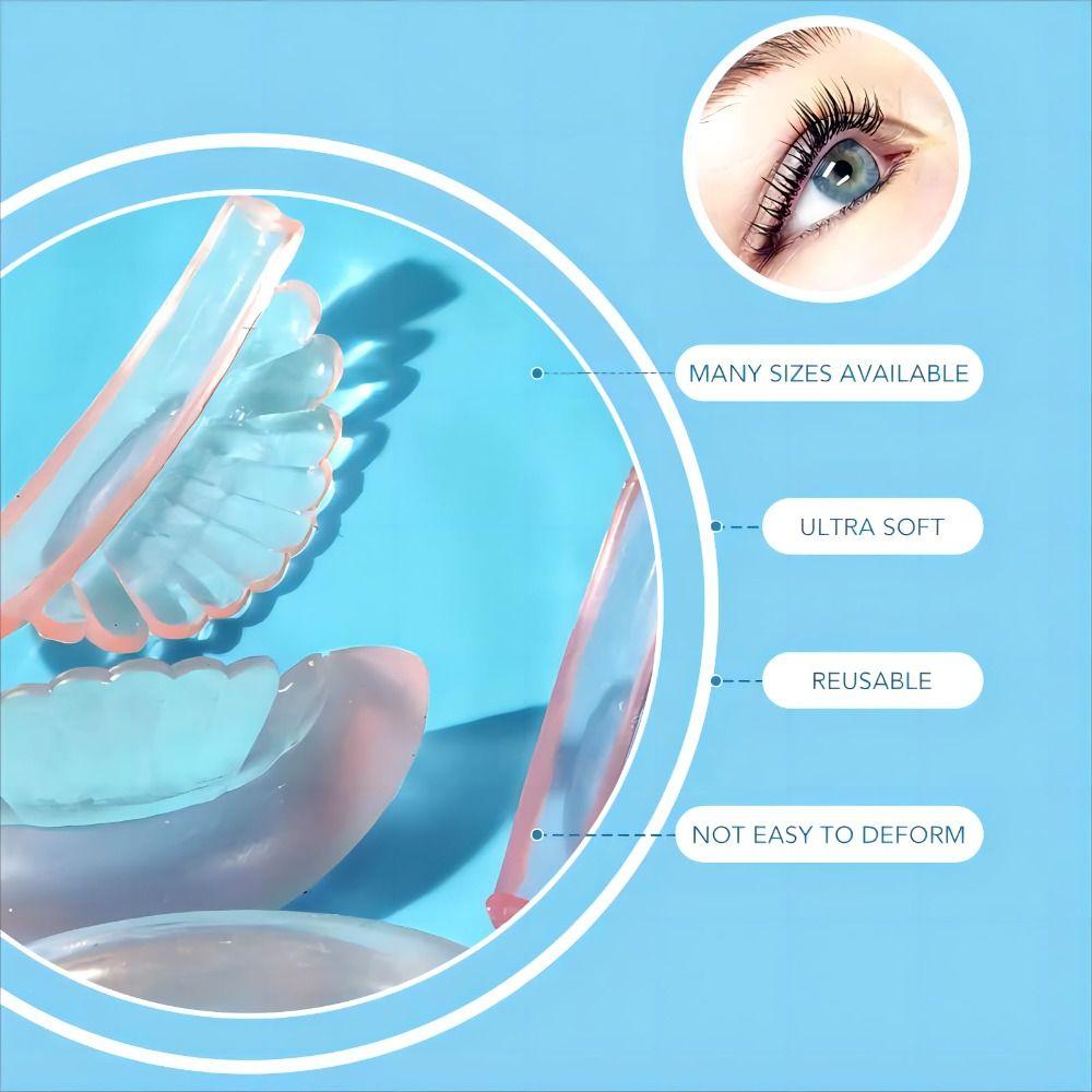 5Pairs Applicator Tools Silicone Eyelash Perm Pads Eyelash Extension Eyelash Lifting Shield  Women