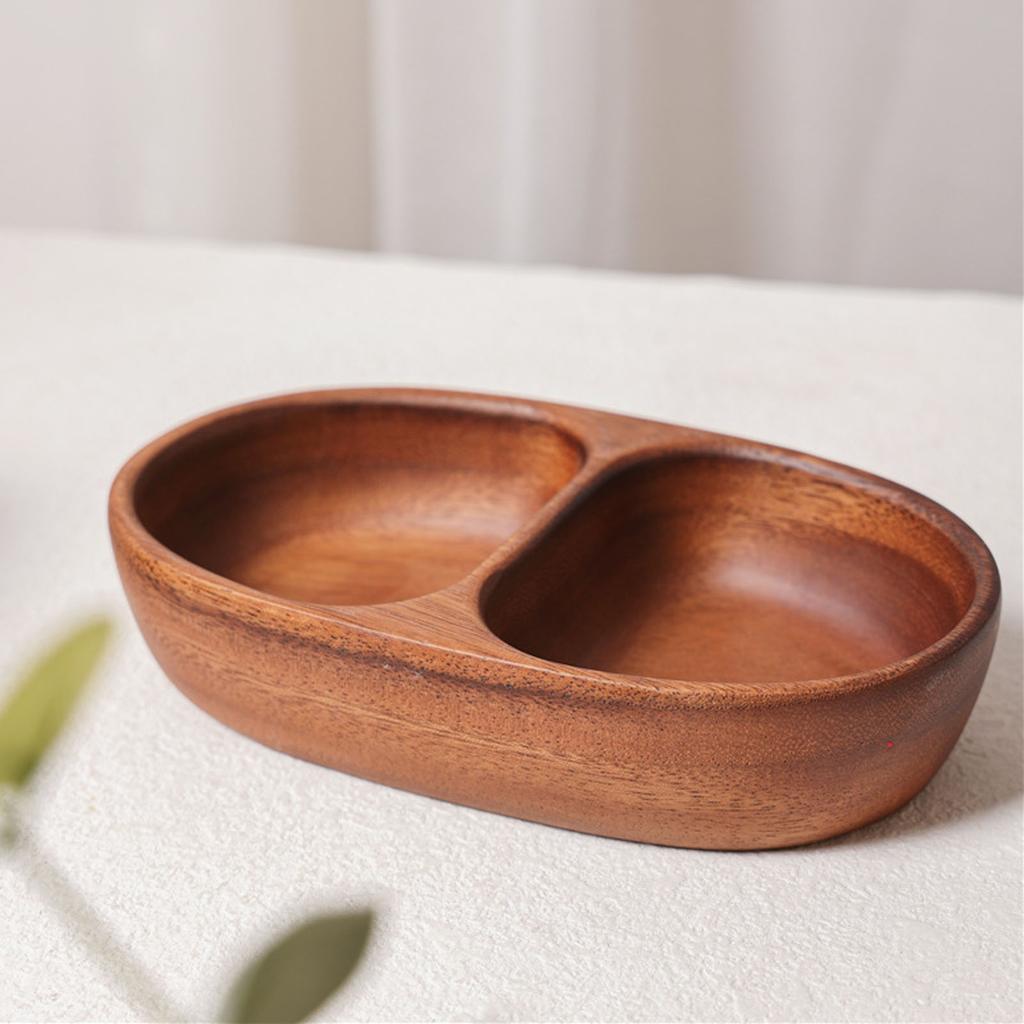 Dry Fruit Box Walnut Wood Large Capacity Multifunctional Dry Fruit Serving Tray for Nuts Snacks Jewelry