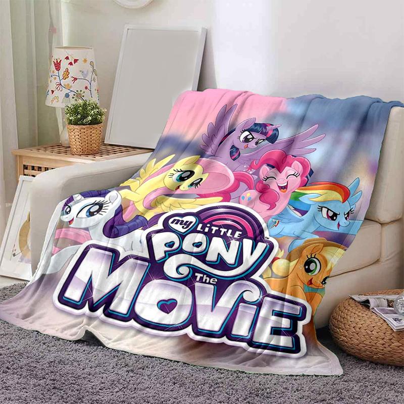 

1 шт. Плед My Little Pony, Мягкий и уютный домашний декор для дивана, кровати. B094 80x120cm