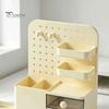 Stationery Holder for Desk Perforated Board Storage Rack, Wall Mount Shelf Office Desktop Clutter Management Supplies Book, Multi-Functional Organizer