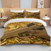 3D Rifle Revolver Cartridge Gun Comforter Bedding Set,Duvet Cover Bed Set Quilt Cover Pillowcase,King Queen Size Bedding Set