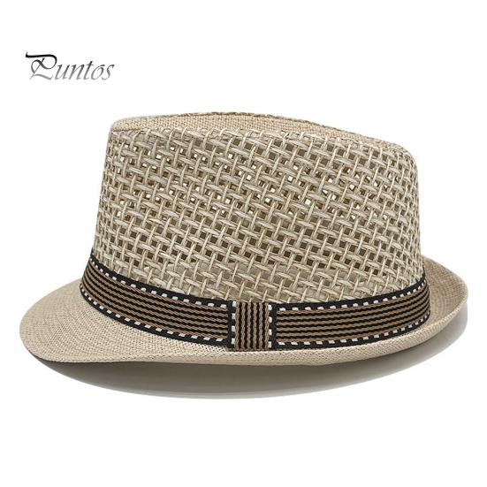 Mesh Woven Hat Wide Brim Sun Hat, Hollow Breathable Jazz UV Outdoor Protection Air Circulation for Activities Beach Travel Golf