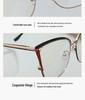 Women's 2025 Color-Changing Anti-Blue Light Metal Glasses - Fashionable, High-End, Color-Blocking Design