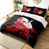Friday the 13th 3pc Duvet Cover Set Simple Modern Bedding Set Wrinkle Resistant Soft Fabric All Season Use a Perfect Gift