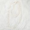 Natural Freshwater 10/11mm Large Threaded Pearl Beaded Sweater Chain Layered Wear Hand-knotted Necklace Strands Fashion Jewelry