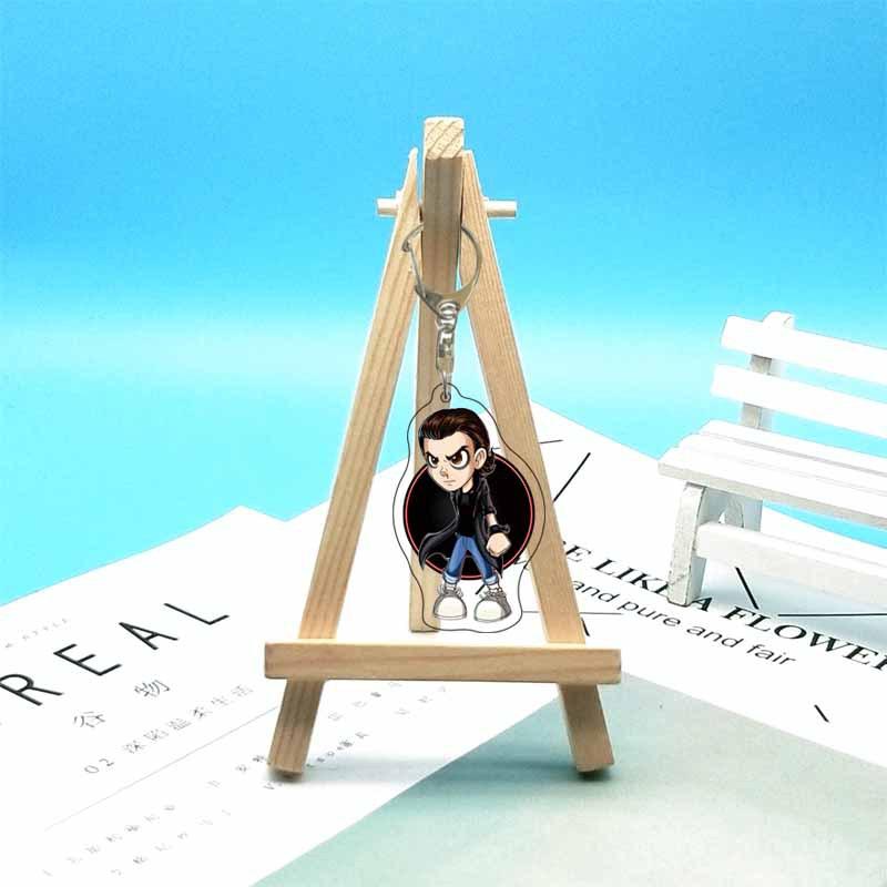 For Stranger Things Mike D'artagnan Eleven Robin Hopper Joyce Acrylic Keychain Custom Cartoons Cute Backpack Accessories Gift