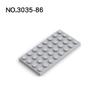 20 Piezas Piezas MOC 3035 Placa 4 x 8 Ladrillos Compatibles DIY Ensamblar Bloques de Construcción Partícula Puzzle para Niños Juguete para el Cerebro Regalo de Cumpleaños