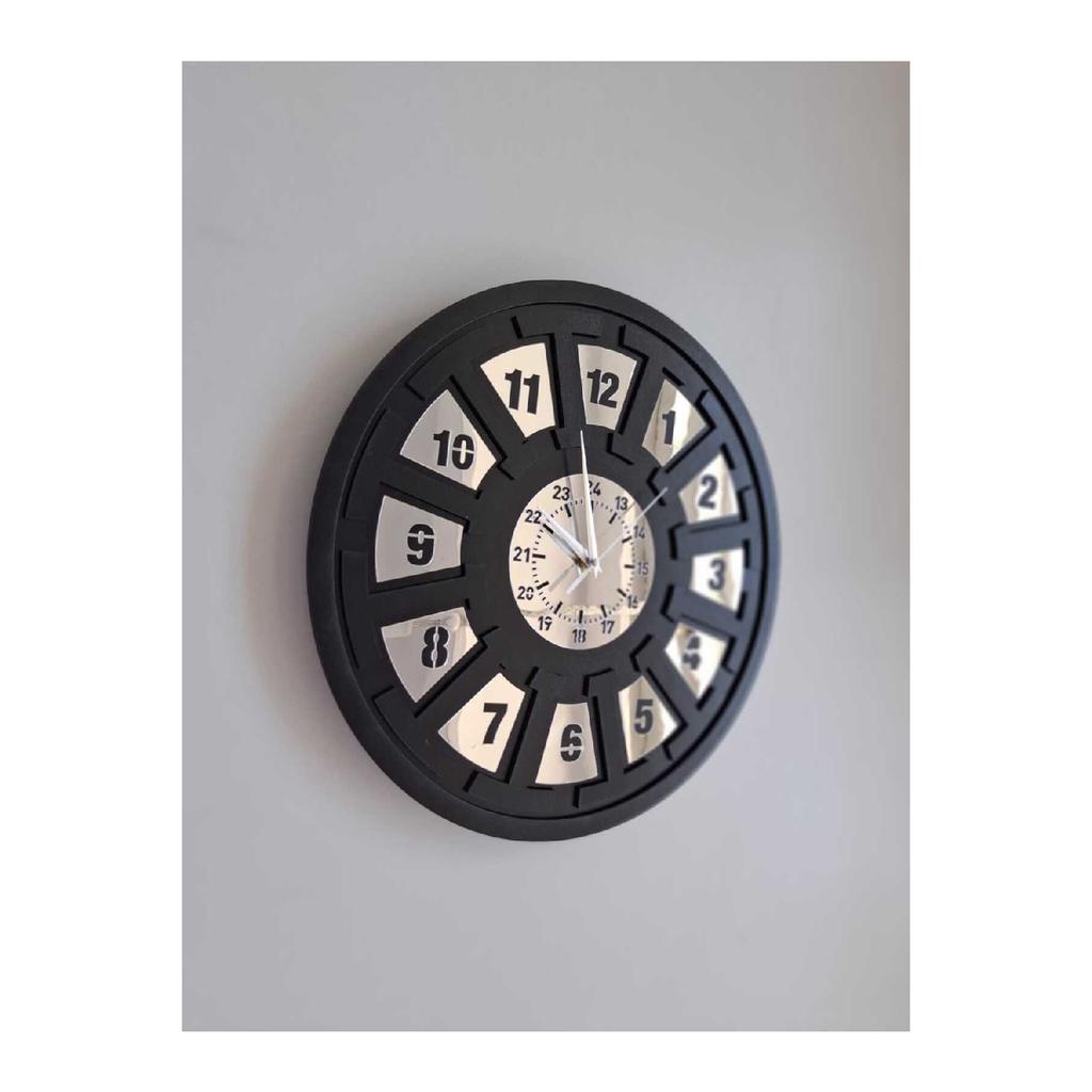 Top-Seller: Silberne Plexiglas-Wanduhr mit Spiegel als Geschenk oder besondere dekorative Wanduhr für Ihr Zuhause