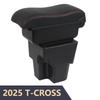 2025 T-CROSS Car Center Armrest Box Interior Accessories