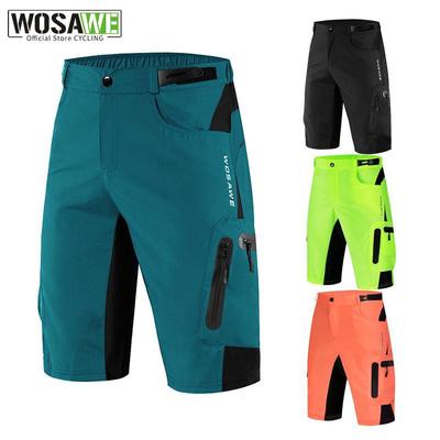 WOSAWE Herren-Radhose, MTB, Fahrradfahren, Freizeit-Shorts, atmungsaktiv, lockere Passform, schnell trocknend