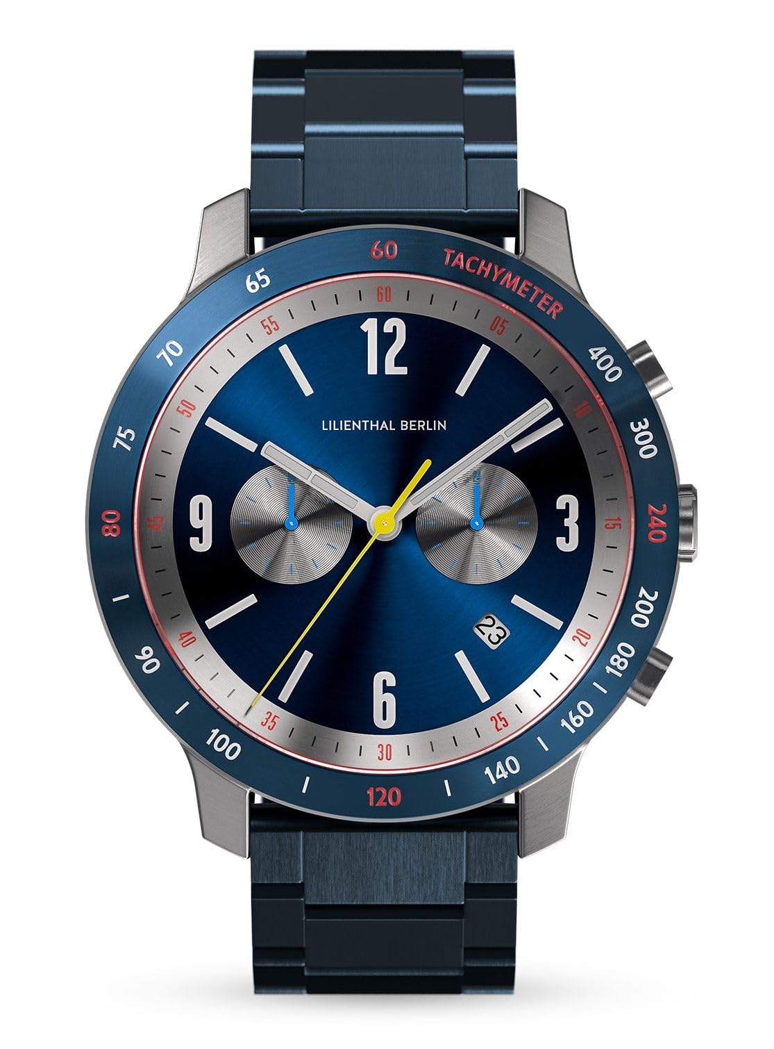 

Lilianthal Berlin Chronograph Watch with Date Made in Blue Men s Display, Germany, C02-007-B040EB, синій