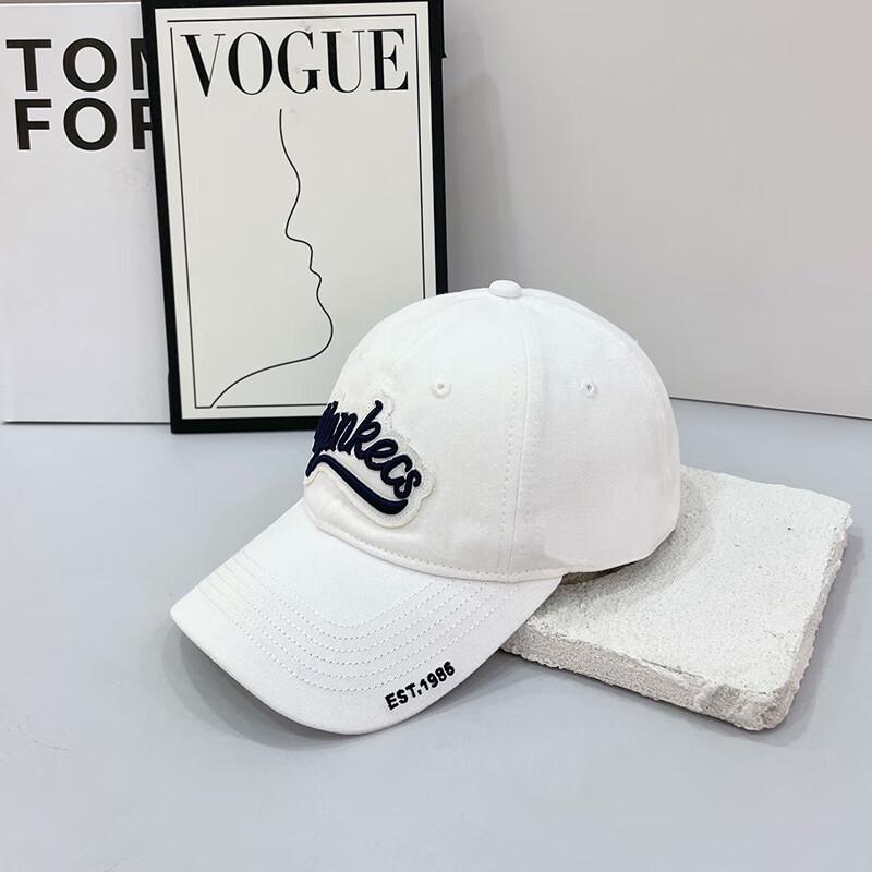 

Letter Embroidered Washed Denim Baseball Cap One Size