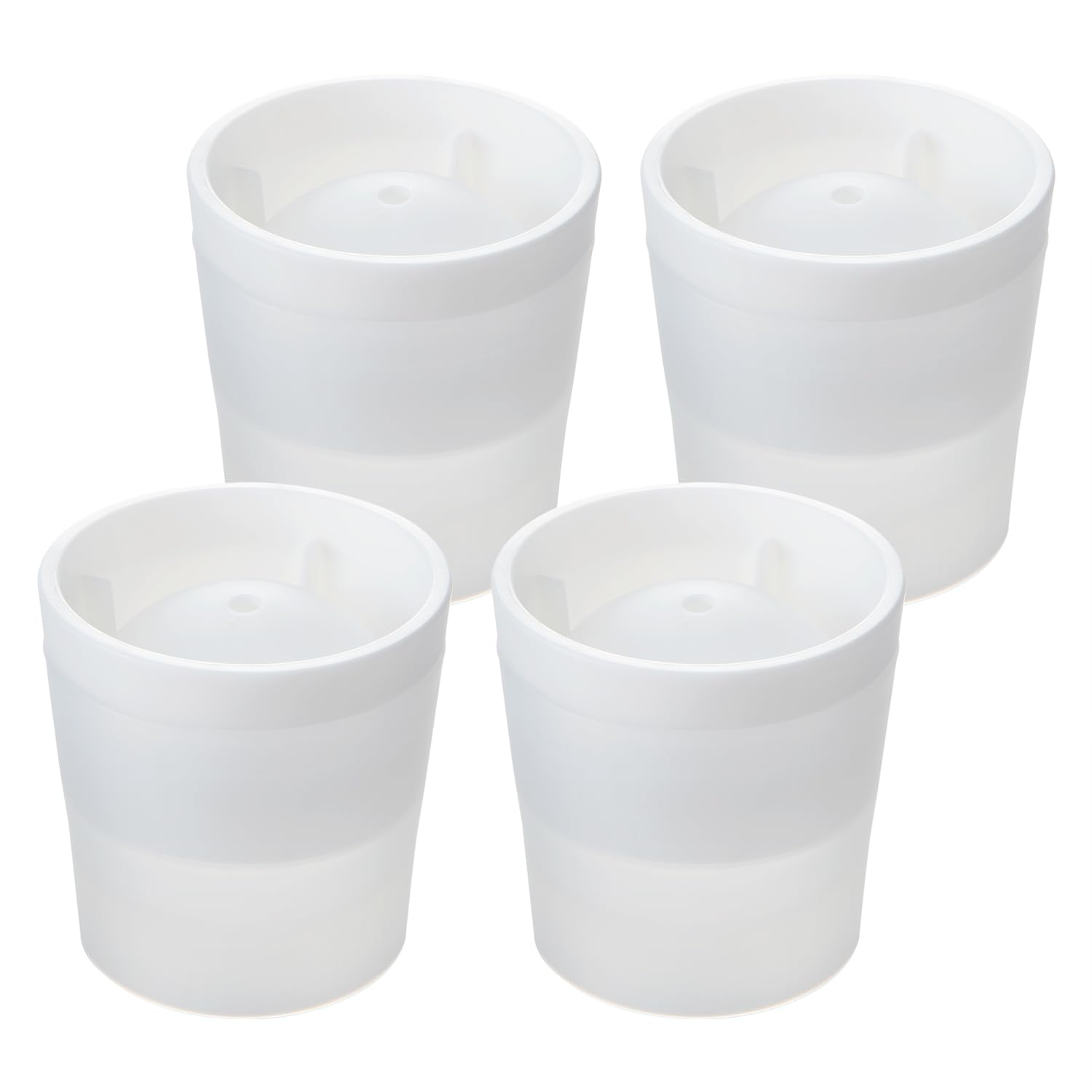 

Ice Cube My Round Diameter x Set of Made in 6cm Over 2 Million Popular Round Ice Maker Like-it Trays, Ice, Approx. 7.5cm 7.5cm High, White, 4, Japan, белый