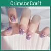 Popular Rhinestone Glitter Wearable Nail Art Stickers A31 Jelly Double-sided Style Sweet Shiny Fresh Ins Style Pure Desire Makeup