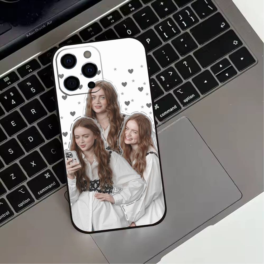 A-Actress S-Sadie Sink Phone Case For iPhone 17,16,15,14,13,12,11 Plus,Pro Max,XS,Soft Silicone Black Cover