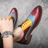 Men's leather shoes, wedding casual, comfortable and fashionable dress shoes, formal business men's office shoes