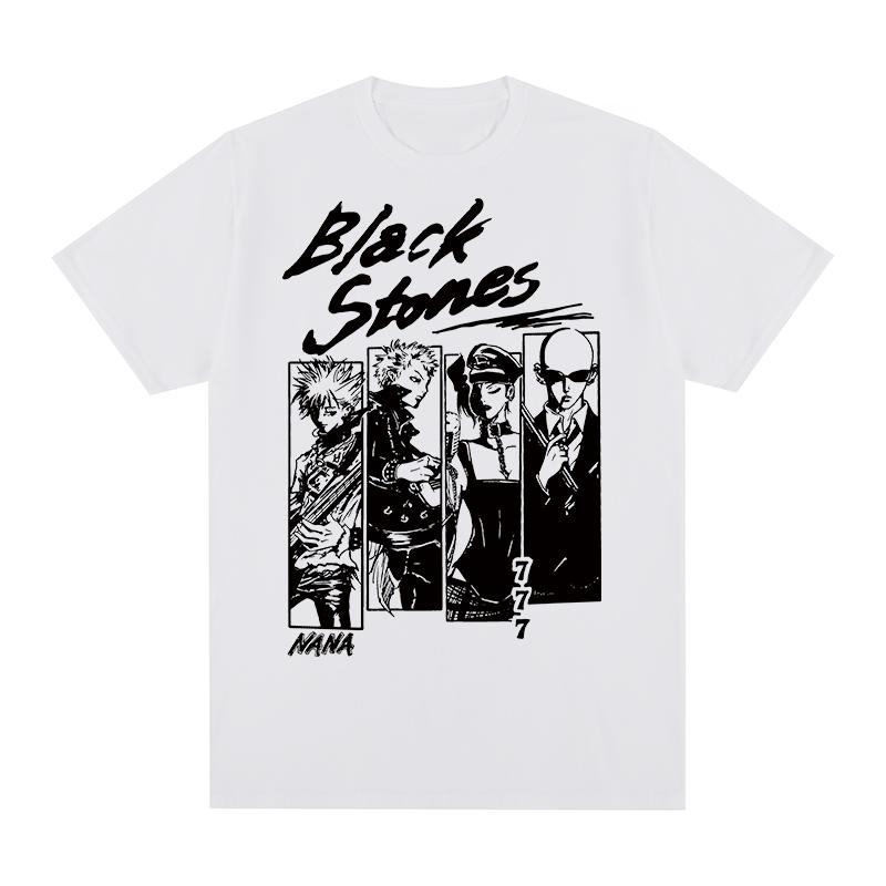 Black Stones NANA Vintage Tshirt Japanese Anime Kawaii Clothing Unique Graphic Cotton Unisex T shirt New TEE TSHIRT Womens tops