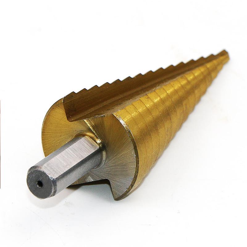 Triangle Handle Step Drill Bit for Iron & Aluminum, 4-32mm Hole Opener