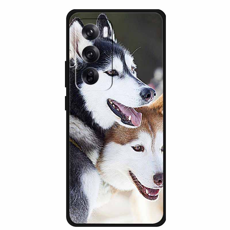 Funda For OPPO Reno 12 / Reno12 Pro Global Case Fashion Printed Soft Silicone Back Cover For Reno12 Pro Cat Phone Case Reno12 5G