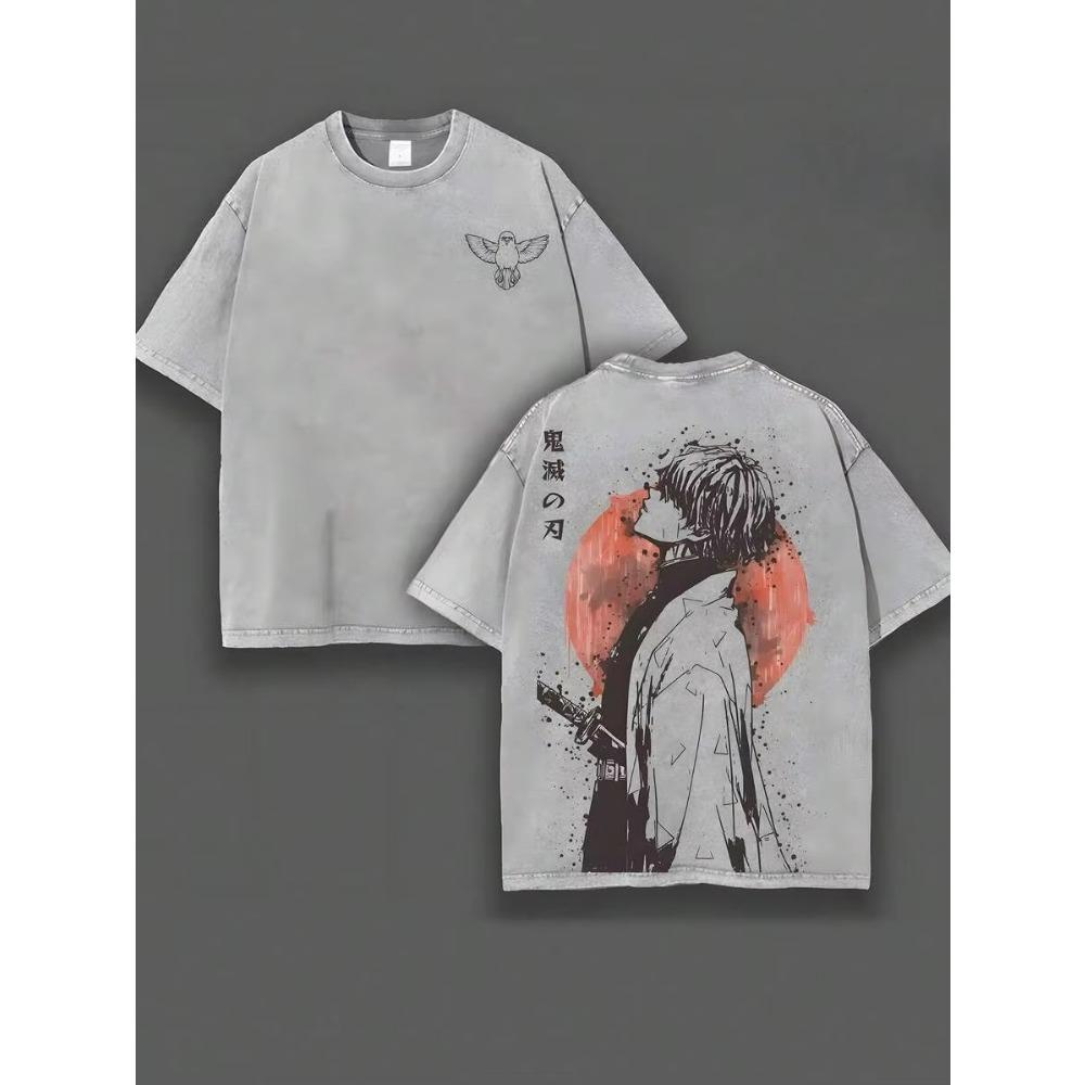 Summer Style Elegant Pattern T-shirt - Anime Demon Killer Costume Street Style Fashion Daily Print Pattern T-shirt