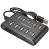 Exceptional 10 Port High Speed Extension Cable Usb 2.0 Double Row Hub Adapter For Laptop Pc
