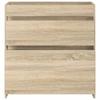Bathroom Vanity Cabinet in Sonoma Oak 78.5 x 37.5 x 81 cm Particleboard