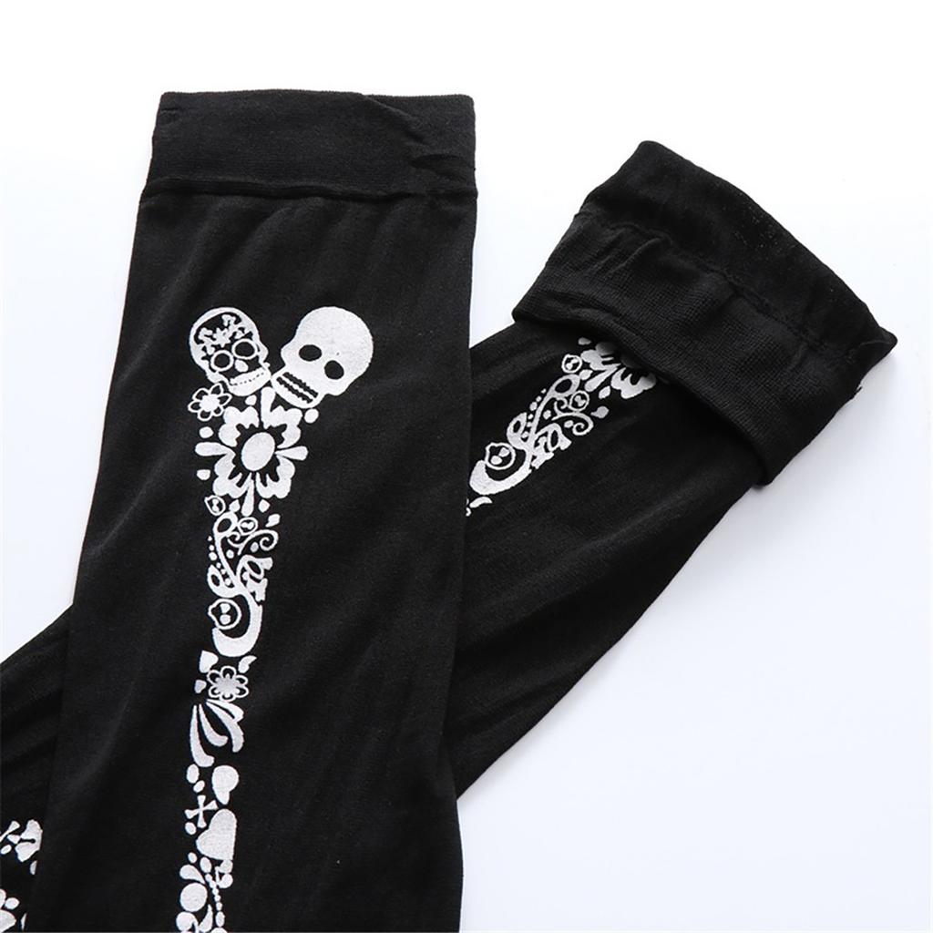 Halloween Printed Knee Socks Spooky Party Hosiery Fancy Dress Stockings Gothic Cosplay Accessories Stylish Costume Legwear