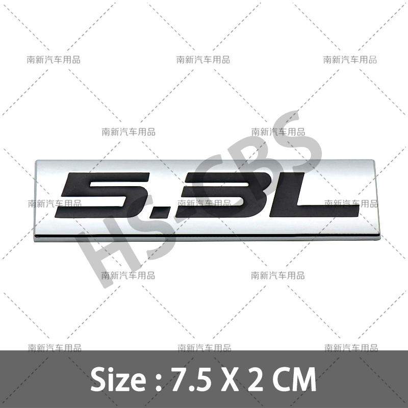 fsbn3 3D Metal 4.0L 4.6L 4.7L 5.0L 5.3L 5.7L Car Rear Trunk Emblem Badge For Jepp Dodge  Volvo Ford Cadillac Chevrolet  Honda Toyota