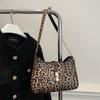 Stylish Brown Leopard Print Shoulder Bag For Women With Unique Design And Chic Appeal