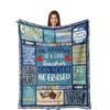 Thank You Teacher Gift Blanket Decorative Flannel Blanket Teachers' Day Graduation Retirement Birthday Blanket