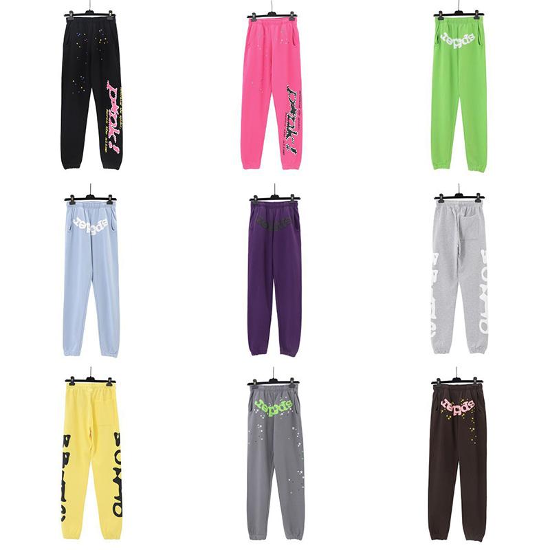 2025 Ny mote Print Letters Spindelvev Print Hettegenser Hip Hop Plus Size Løs Hettegenser Casual Bukser Sportsdress