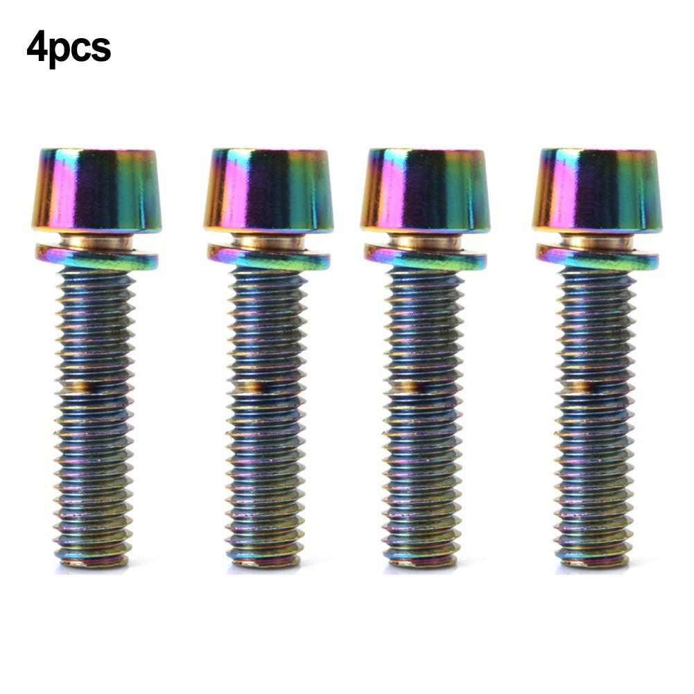 4pcs M5x20mm M6x20mm MTB Bike Bicycle Steering Handlebar Stem Screws Bolts/new