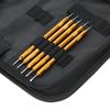 2 pezzi multifunzionale strumenti di riparazione orologi accessorio liscio borsa portaoggetti con cerniera