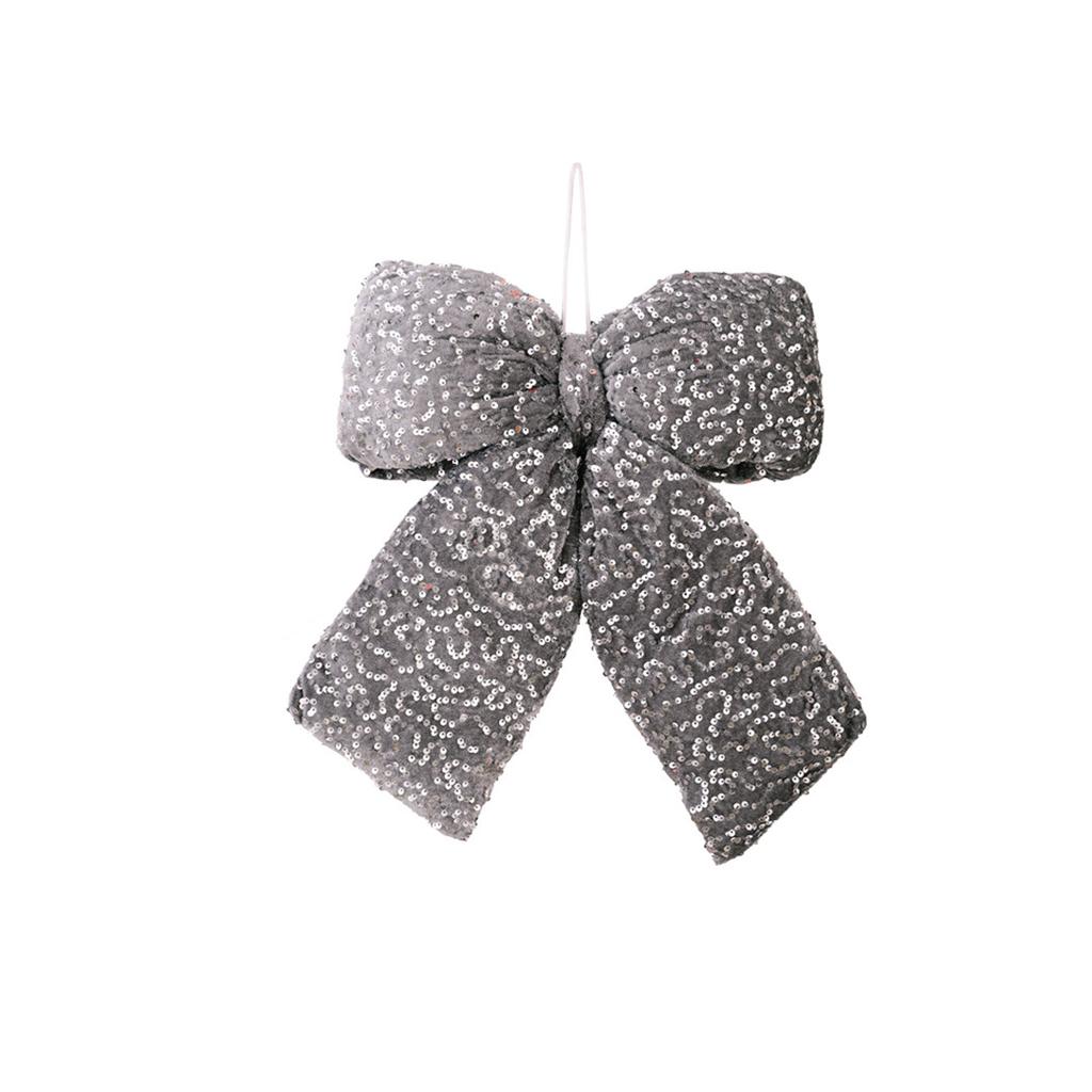 Christmas Decorations Sequin Bow Pendants Christmas Tree Decoration Bow Pendants Wedding Arrangements