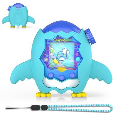 Cute Penguin-shaped Silicone Protective Case Set for Tamagotchi Paradise (Takuma Utako Paradise). Full Protection, Shockproof, and Includes a