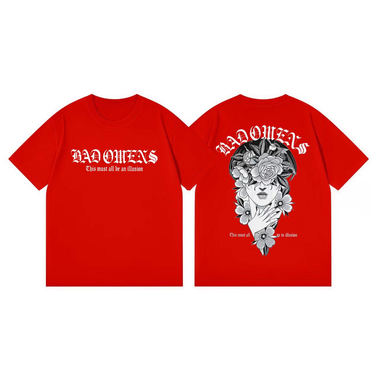 

Rock Band Bad Omens Tour 2026 Graphic T Shirts Rock Fashion Vintage Short Sleeve Tshirt Men Women High Quality Cotton Tshirts S